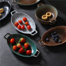 Axyaa Japanese Ceramic Dinner Plate Set