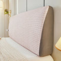 Axyaa Full Leather Wooden Bed Backrest Dust Protection Cover