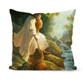 Retro Oil Painting Christmas Pillowcase - Axyaa Nativity Cushions Case Jesus Christ Print Throw Pillows Case