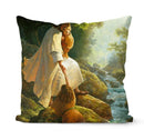 Retro Oil Painting Christmas Pillowcase - Axyaa Nativity Cushions Case Jesus Christ Print Throw Pillows Case