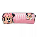 Axyaa Mickey Mouse Minnie Pencil Case: Big Capacity Zipper Pencil Pouch for Kids.