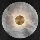 Axyaa Marble Round Wall Lamp for Bedroom Living Room Hotel LED Lighting