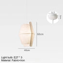 Axyaa Japanese Style Fabric Pendant Light for Dining Table and Bedroom
