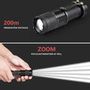 Axya Tactical LED Flashlights 3 Modes Zoomable Lanterns 6-Pack