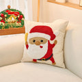 Axyaa Christmas Embroidered Throw Pillows for Living Room Sofas & Holiday Parties