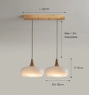 Axyaa Retro Modern Orange Chandelier for Dining, Study, and Bar