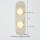 Axyaa Patterned Ceramic LED Wall Lamps - Mid Century Modern Living Room Fixtures
