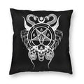 Axyaa Hail Satan Pattern Sofa Cushion Cover Pillowcase Home Decoration Party Car Bedding