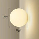 Axyaa Glass Ball LED Wall Lamp: Modern Bedroom Living Room Decor Minimalist Sconce
