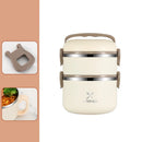 Axyaa Stainless Steel Thermal Lunch Box with Insulated Bag