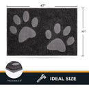 Axyaa Microfiber Dog Doormat 32x47, Non-Skid, Machine Washable Entryway Rug