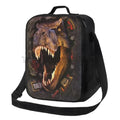 Axyaa Dino Insulated Lunch Bag - Portable Thermal Bento Tote for Kids, Boys, Girls