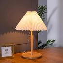 Axyaa Nordic Wood Table Lamp: Retro Japanese Style for Bedroom, Living Room, Hall