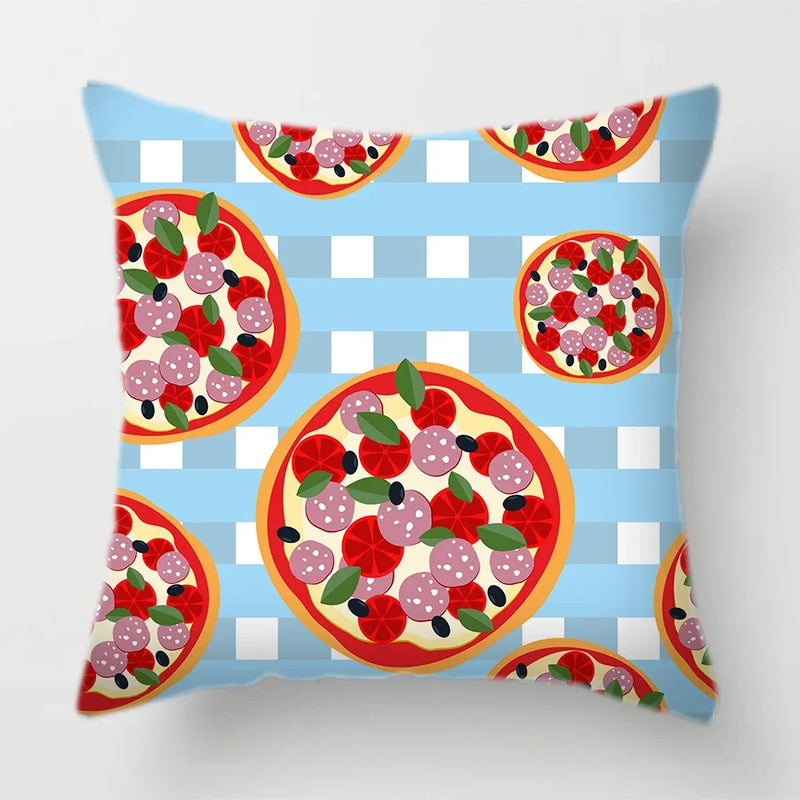 Tropical Plants Parrot Feather Cushion Cover for Sofa by Axyaa