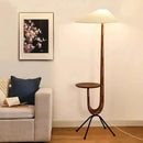 Axyaa Nordic Wood Floor Lamp with Giraffe Design - LED Standing Lamp for Living Room