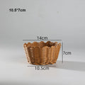 Axyaa Rattan Wicker Serving Baskets: 10 Styles for Bread, Fruit, Vegetables
