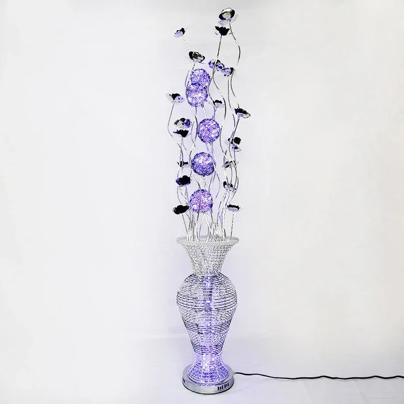 Axyaa Nordic LED Floor Lamp - Aluminum Wire Modern Decorative Standing Light