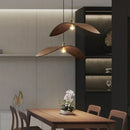 Axyaa Retro Japanese Walnut Chandelier Dining Table Light Fixture