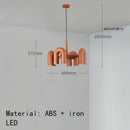 Axyaa LED U-shaped Pendant Chandelier: Modern Nordic Ceiling Hanging Lamp