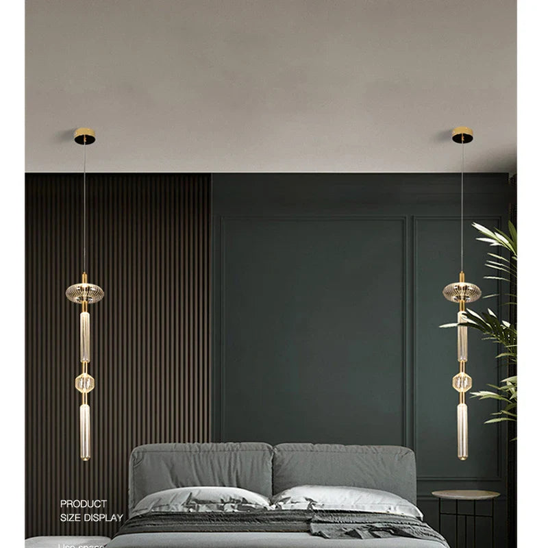 Axyaa Nordic Glass Chandelier for Modern Living Spaces