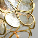 Axyaa Copper Petal LED Chandelier: Nordic Minimalist Art Decor Ceiling Lamp