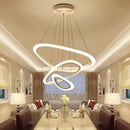 Axyaa Circular Pendant Light: Nordic Minimalist Dining Room Display