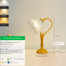 Axyaa Ceramic Table Lamp with Fabric Art Lampshade for Home Decor
