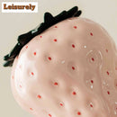 Axyaa Ceramic Strawberry Vase Flower Basket, Zen Style for Home Decor or Tea Set