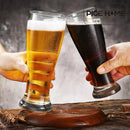 Axyaa High Waist Beer Glass 470ML - Streamlined Whiskey Glass for Bar Party