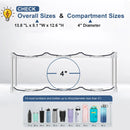 Axyaa Stackable Water Bottle Organizer for Cabinet – Clear Plastic Kitchen Storage Holder