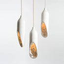 Axyaa White Plaster Pendant Lamp - Modern Wabi Sabi Design
