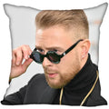 Axyaa Satin Soft Pillow Cover Square Zipper Pillowcase