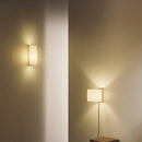 Axyaa Wood Wall Lamp: Japanese Wabi Sabi Retro LED Fabric Shade Light