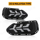 Axyaa LED DRL Fog Lamp for Honda Fit Jazz 2018 2019 - White Yellow Blue