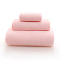 Axyaa Coral Fleece Towel Set - 3-Piece Thick & Enlarged Square Bath Towels