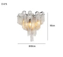 Axyaa Tassel Pendant Aluminum Chain Chandelier for Living Room Kitchen