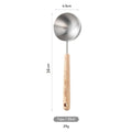 Axyaa Stainless Steel Measuring Cups & Spoons with Wooden Handle