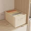 Axyaa Clothes Organizer Box for Wardrobe Storage of Trousers, Jeans, Underwear, and Socks
