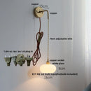 Axyaa Moon LED Wall Light Fixture Adjustable Nordic Modern Bedside Lamp