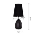 Axyaa Black White Living Room Coffee Table Bedroom Night Lamp Design Bedside Lamps