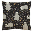Axyaa Cute Sloth Elephant Leaf Pillowcase with Flashing Lights - 45x45 50x50