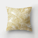 Axyaa Golden Letter Geometric Pillow Case - Elegant Home Decor Choice