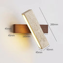 Axyaa Stone LED Wall Lamps - Adjustable Bedroom Bedhead Decor