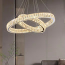 Axyaa Crystal Chandelier Stair Pendant Lamp Living Room Interior Lighting