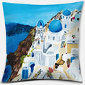 Axyaa Santorini Series Pattern Pillowcase Square Cushion Cover Home Sofa Decor
