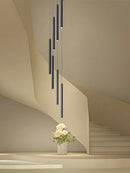 Axyaa LED Chandelier Stairs Pendant Ceiling Lamp for Hotel Lobby Decor