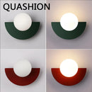 Axyaa Nordic LED Plastic Ball Wall Lamp for Home Decor Lightings