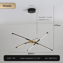 Axyaa Golden Nordic Chandelier for Home Decoration with LED Light