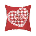 Axyaa Red Square Pillow Case for Home Décor