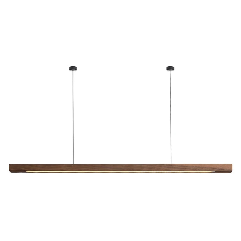 Axyaa Minimalist Wood LED Pendant Light for Dining Room, Bar, and Office